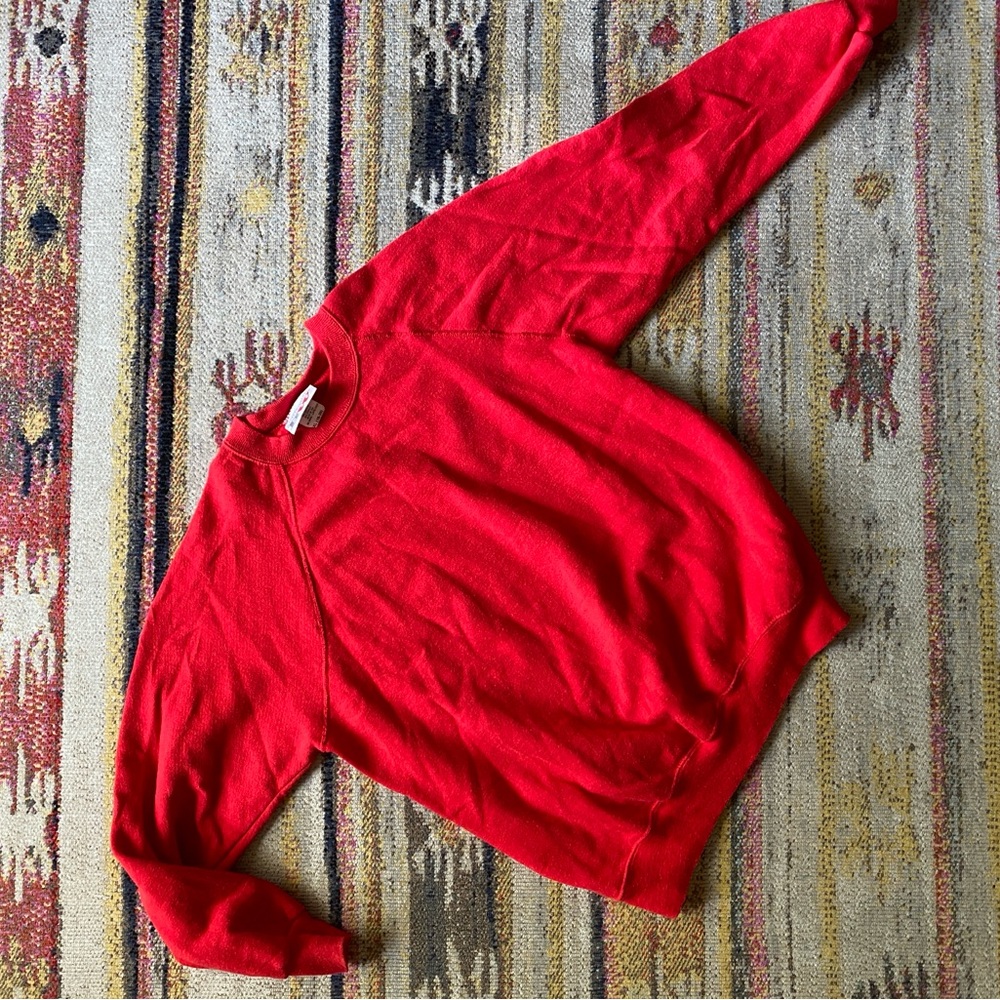 Vintage Red Crewneck Sweatshirt